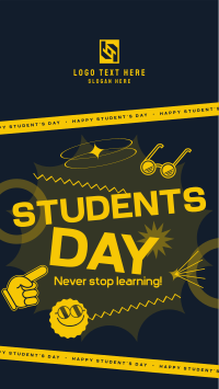 Students Day Greeting Instagram Story Design