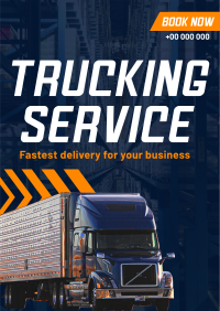 Trucking Delivery  Flyer Image Preview