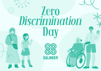 Zero Discrimination Postcard Image Preview