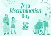 Zero Discrimination Postcard Design