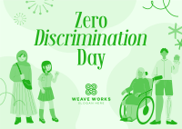 Zero Discrimination Postcard Image Preview