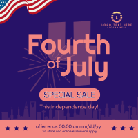 Fourth of July Promo Instagram post Image Preview