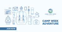 Camp Week  Adventure Facebook Ad Design