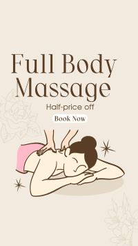 Body Massage Promo Facebook Story Design