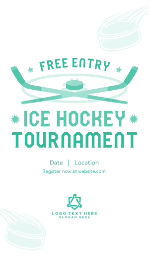 Ice Hockey Tournament Instagram story Image Preview