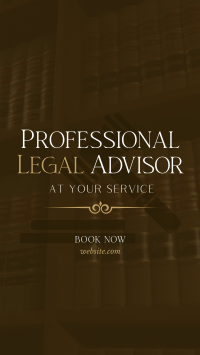 Legal Advisor At Your Service TikTok Video Design