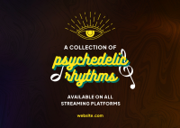 Psychedelic Collection Postcard Design
