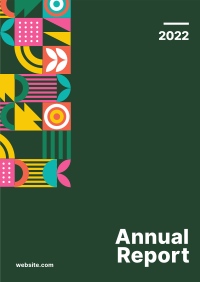 Annual Report Multicolor Poster Design