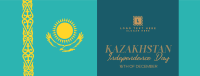 Ornamental Kazakhstan Day Facebook cover Image Preview