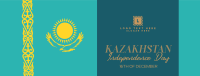 Ornamental Kazakhstan Day Facebook Cover Design