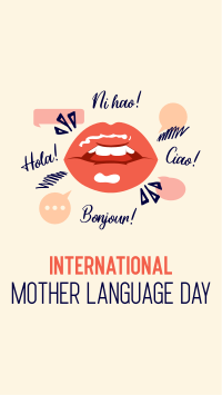 Language Day Greeting Facebook Story Design