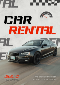 Edgy Car Rental Poster Image Preview