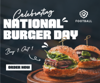 National Burger Day Celebration Facebook Post Design