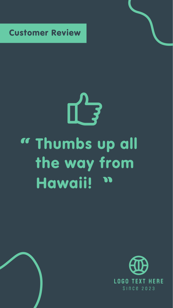 Thumbs Up Review Facebook Story Design Image Preview