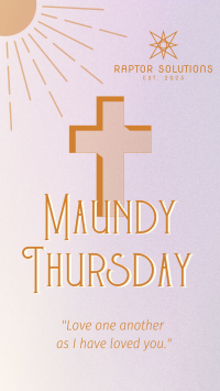 Holy Week Maundy Thursday TikTok Video Image Preview