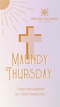 Holy Week Maundy Thursday TikTok Video Image Preview