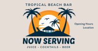 Tropical Beach Bar Facebook ad Image Preview