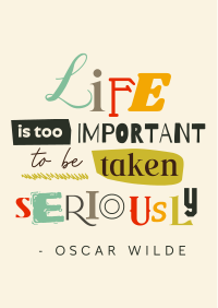 Life is Important Quote Flyer Image Preview