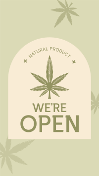 Open Medical Marijuana Facebook Story Design