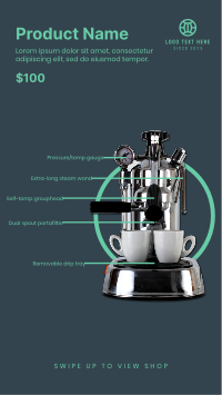 Coffee Maker Facebook Story Design