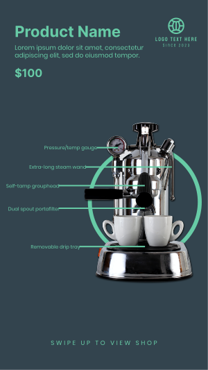 Coffee Maker Facebook story Image Preview