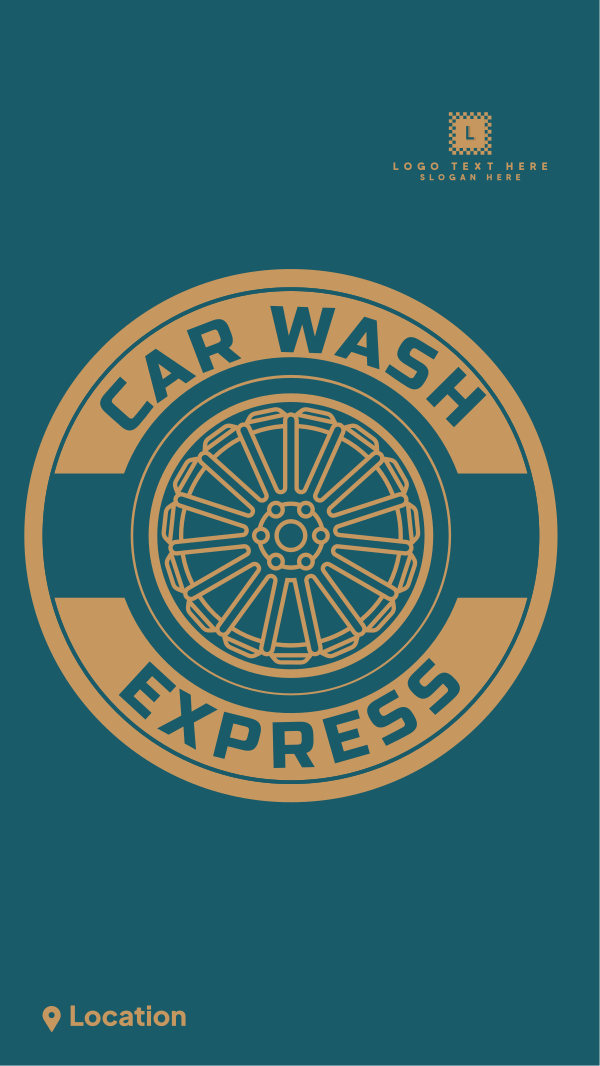 Express Carwash Instagram Story Design Image Preview
