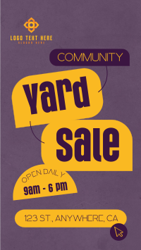 Community Yard Sale Thrift Instagram Reel Preview