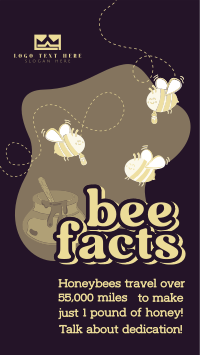 Honey Bee Facts YouTube Short Design