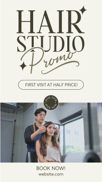 Hair Studio Promo TikTok Video Design