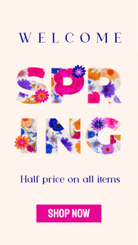 Modern Spring Sale Facebook story Image Preview