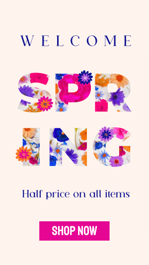 Modern Spring Sale Facebook story Image Preview