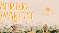 Rustic Spring Sale Facebook event cover Image Preview