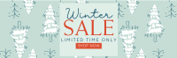 Winter Pines Sale Twitter Header Design