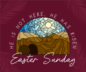 Modern Easter Sunday Facebook post Image Preview