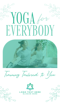 Minimalist Yoga Training Instagram story Image Preview