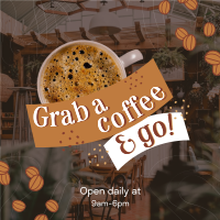 Open Daily Cafe Instagram Post Design