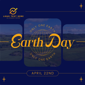 Earth Day Minimalist Instagram post Image Preview