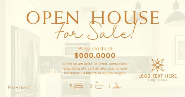 Open Grey House Facebook Ad Design Image Preview