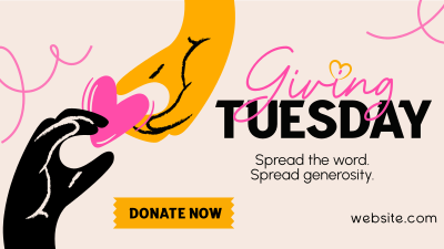 Give back this Giving Tuesday Facebook event cover Image Preview