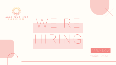 Modern Minimalist Hiring Facebook event cover Image Preview