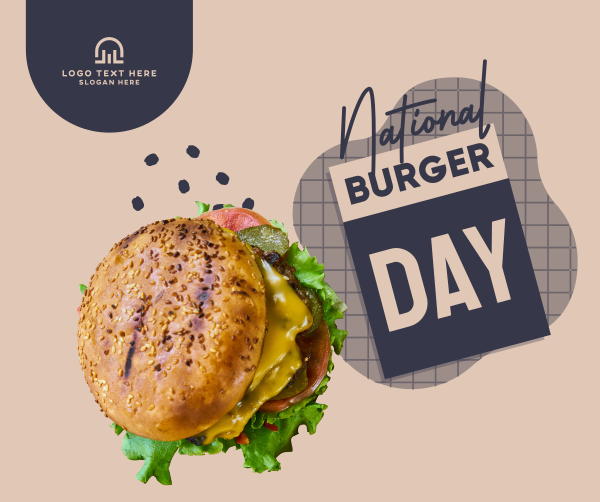 Fun Burger Day Facebook Post Design Image Preview