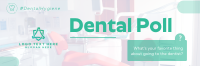 Dental Poll Hygiene Twitter Header Design