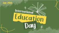 Education Day Awareness Animation Design