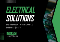Electrical Solutions Postcard Design