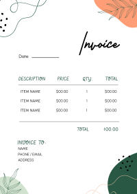 Clean Modern Invoice Image Preview