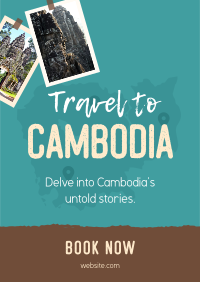 Travel to Cambodia Flyer Design
