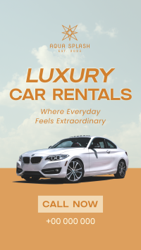 Designer Car Rental TikTok Video Image Preview