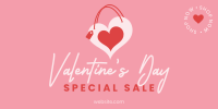 Valentine Heart Bag Twitter Post Design