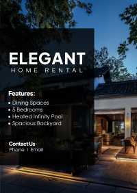 Elegant Home Rental Poster Image Preview