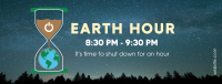 Earth Hour Glass Facebook cover Image Preview
